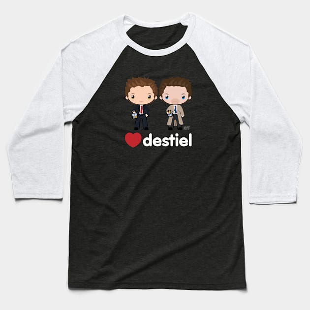 Love Destiel - Supernatural Baseball T-Shirt by KYi